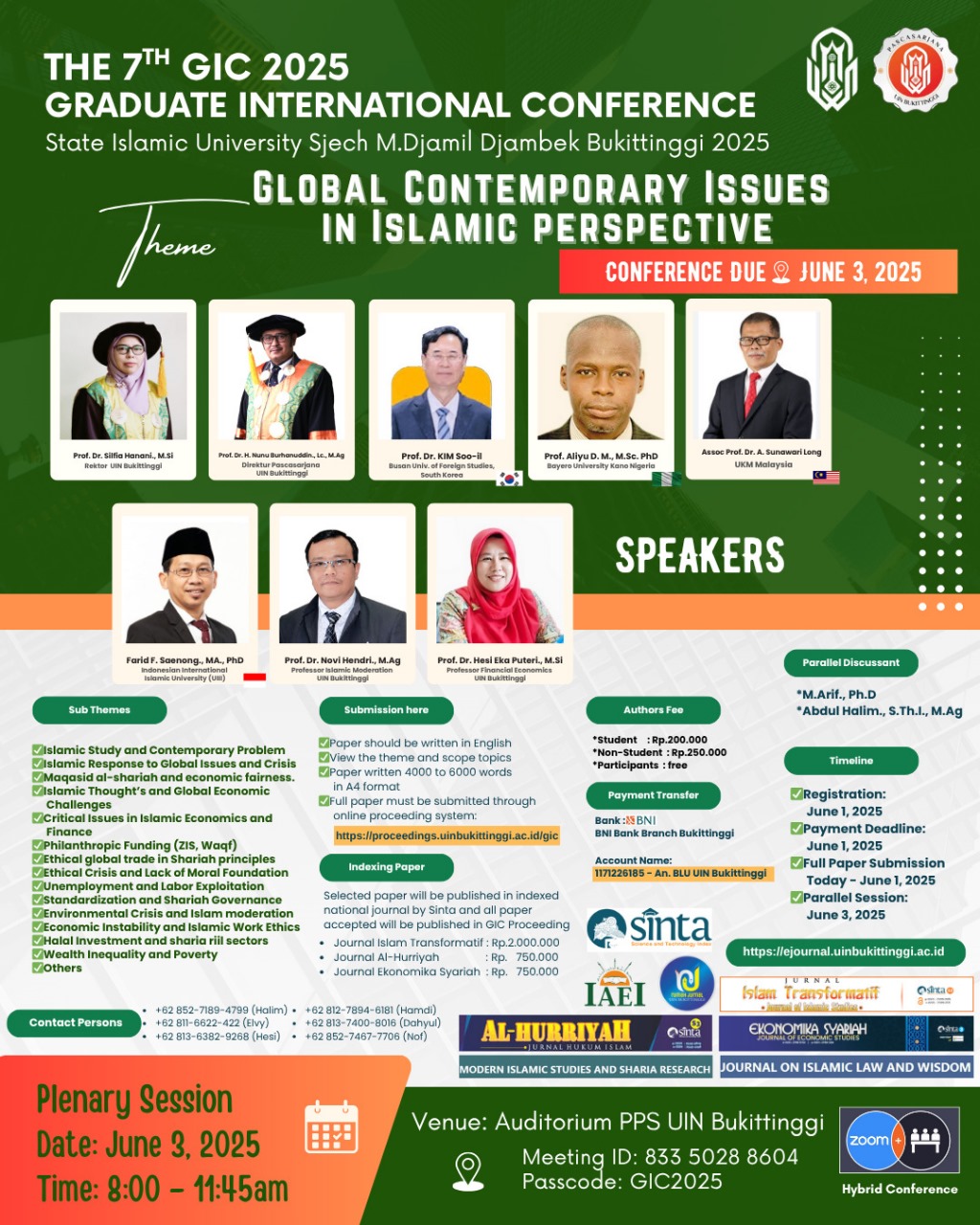 					View Vol. 3 (2025): The 7Th Graduate International Conference 2025
				